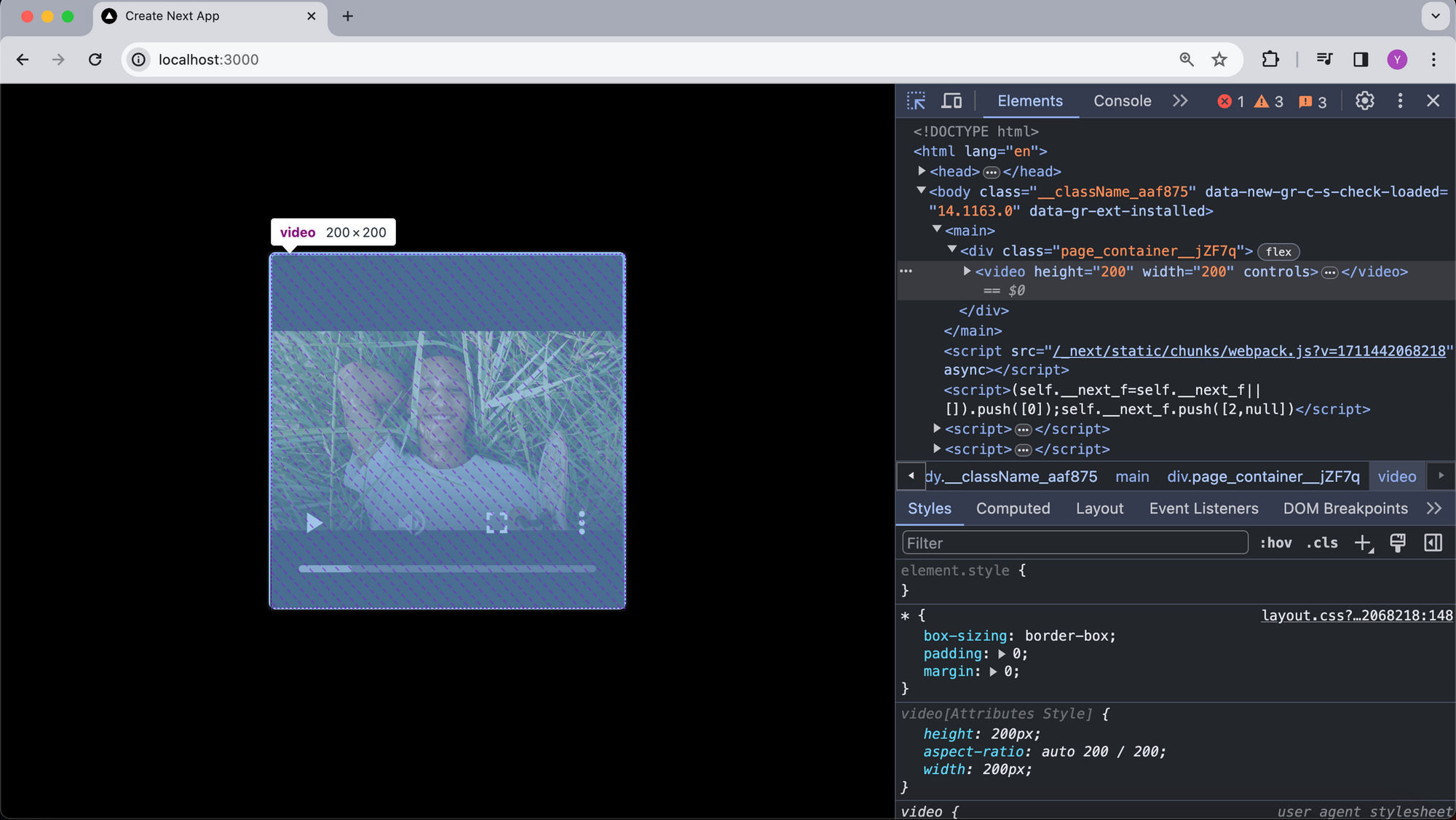 Adding video player in Next.js