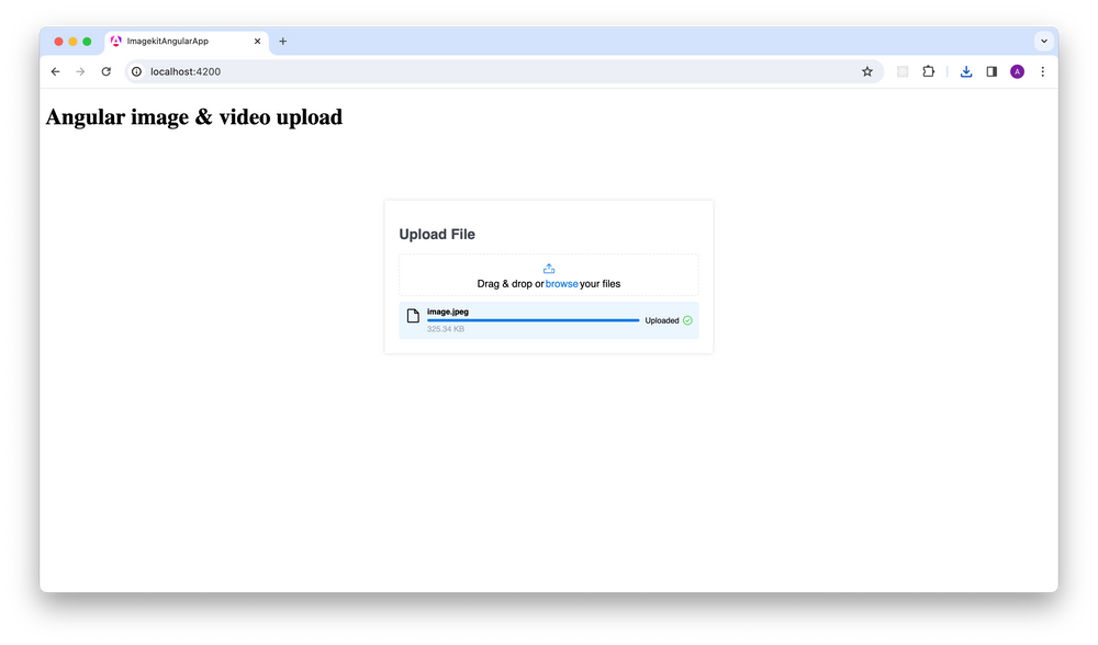 Angular image & video upload