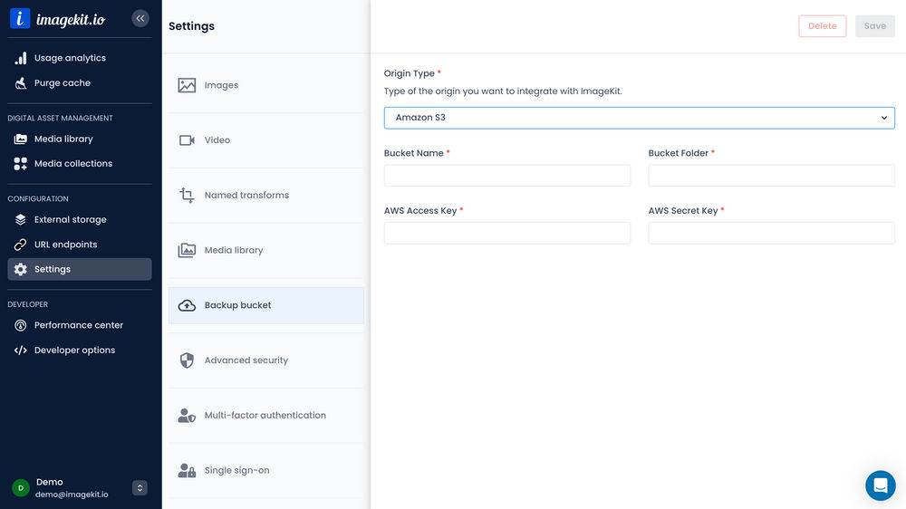 Image Storage API for file upload and management