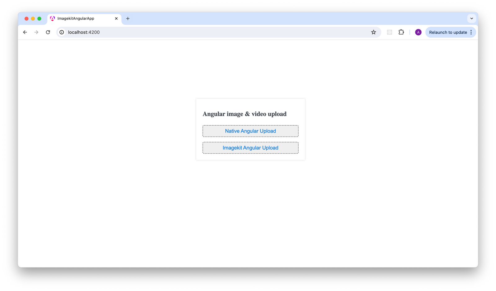 Angular image & video upload